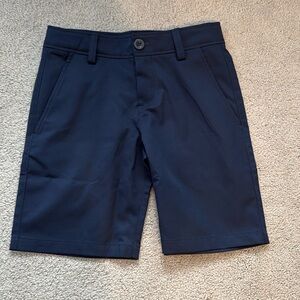 EUC Boys’ Under Armour Match Play Shorts Navy Sz YXS